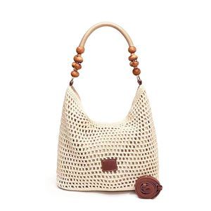 Summer Bee Cotton Knitted Shoulder Bag Bags 2025, Bohemian Hobo Crochet :3